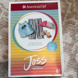 American Girl Joss Kendrick Beach Vibes Outfit - Blue, Gray, Pink